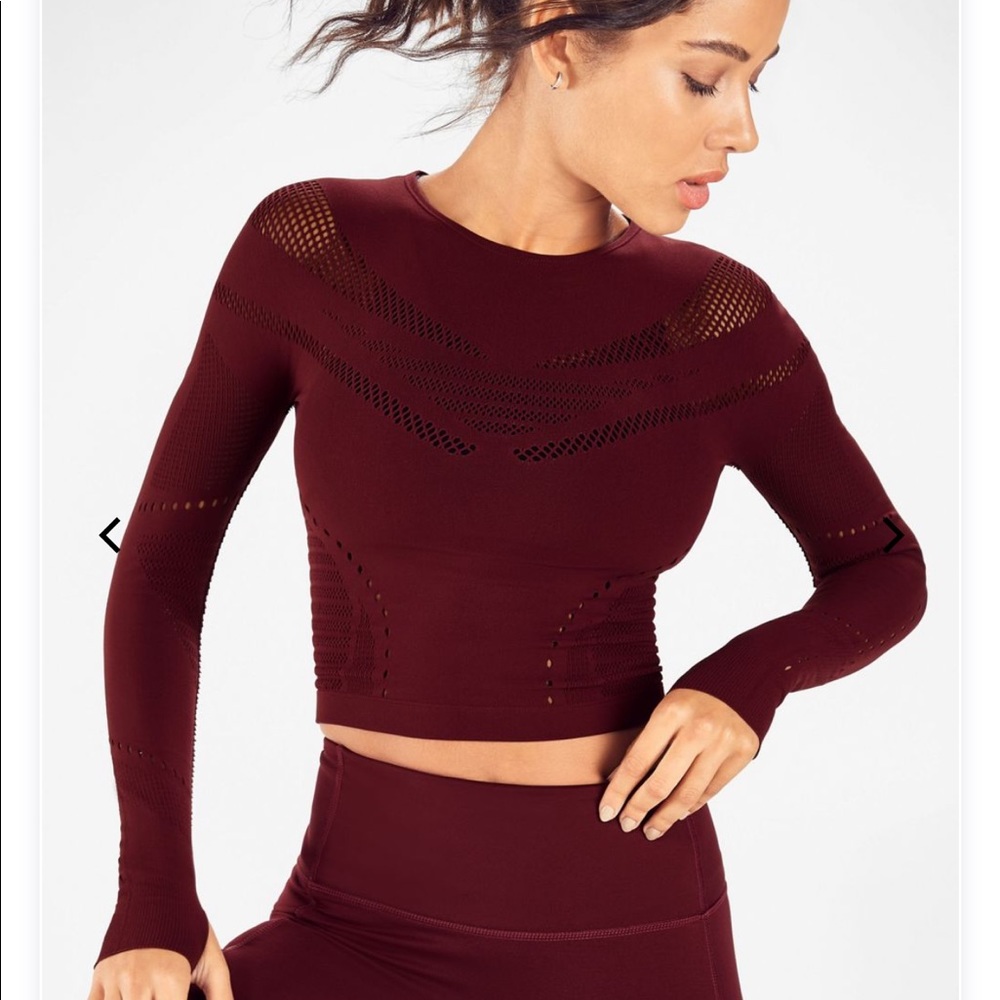 Fabletics Sarah SculptKnit Long-Sleeve Top NWT LRG - Picture 1 of 8